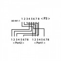 Duplicador de puertos pasivo Cat6 Datos - Datos