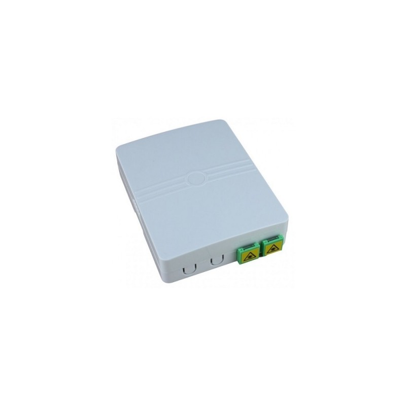 Caja de superficie de fibra óptica con 2 adaptadores SC/APC Simplex
