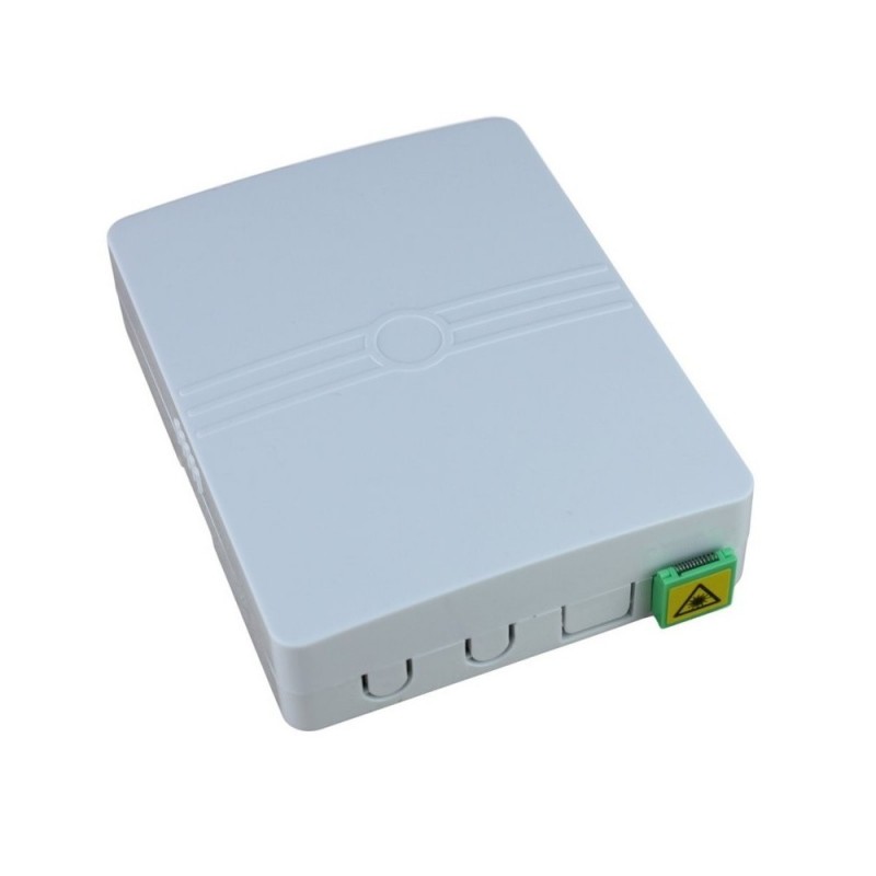 Caja de superficie de fibra óptica con 1 adaptador SC/APC Simplex