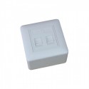 Caja de superficie 2 X Rj45 Keystone 80 x 80