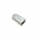 Conector macho RJ45 Cat 6 FTP con guía Lapara Networking 10 unds