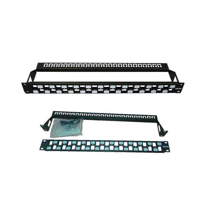 Patch panel vacio 1U 24 Rj45 modular