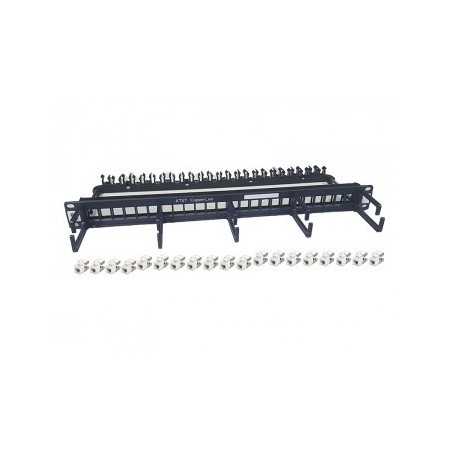 Patch panel rack modular 1U 24 x RJ45 Cat6A AT&T