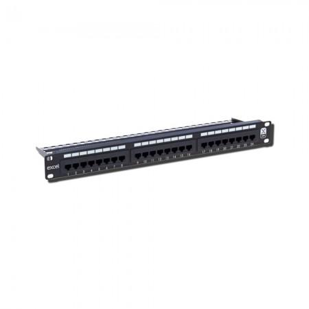 Patch panel Excel 1U Cat6 24 Rj45 UTP