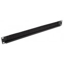 Panel cepillo pasacables abierto rack 19" Lapara Networking