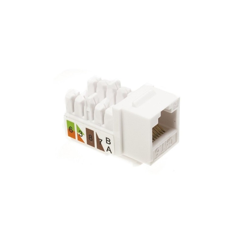 Modulo hembra RJ45 Cat 6 UTP tipo Keystone slim Lapara Networking