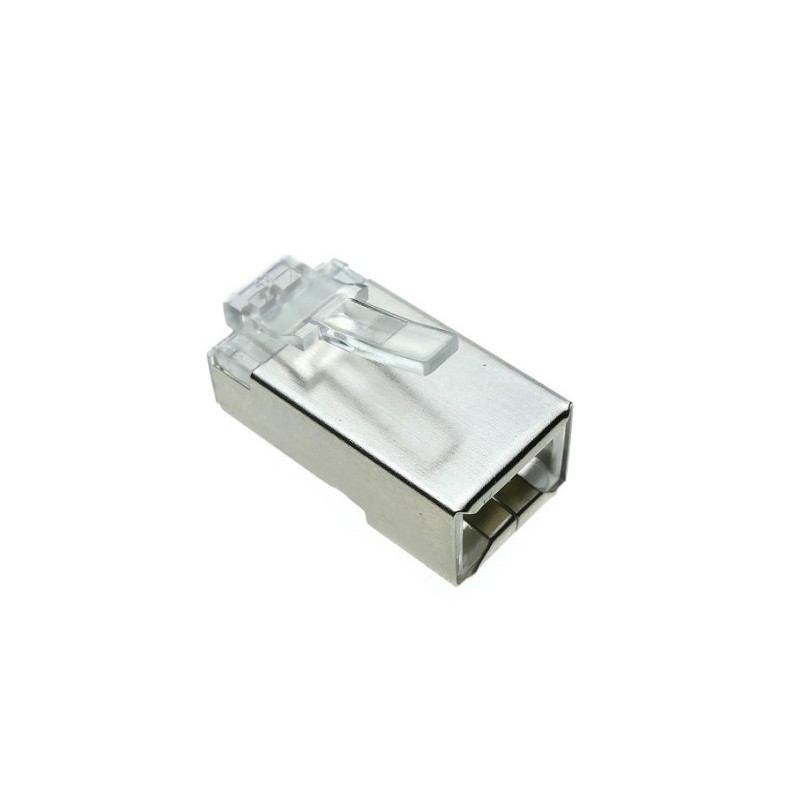 Conector macho RJ45 Cat 6 FTP con guía Lapara Networking 10 unds