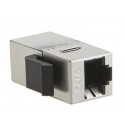 Adaptador doble hembra RJ45 Cat 6 FTP tipo Keystone Lapara Networking