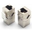 Adaptador doble hembra RJ45 Cat 6A FTP tipo Keystone Lapara Networking