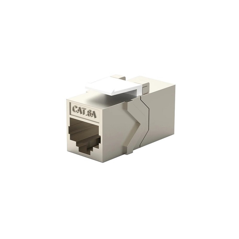 Adaptador doble hembra RJ45 Cat 6A FTP tipo Keystone Lapara Networking