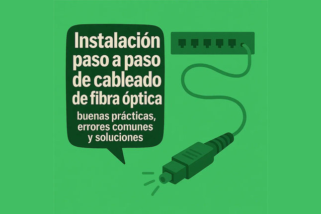 Instalación paso a paso de cableado de fibra óptica: buenas prácticas, errores comunes y soluciones
