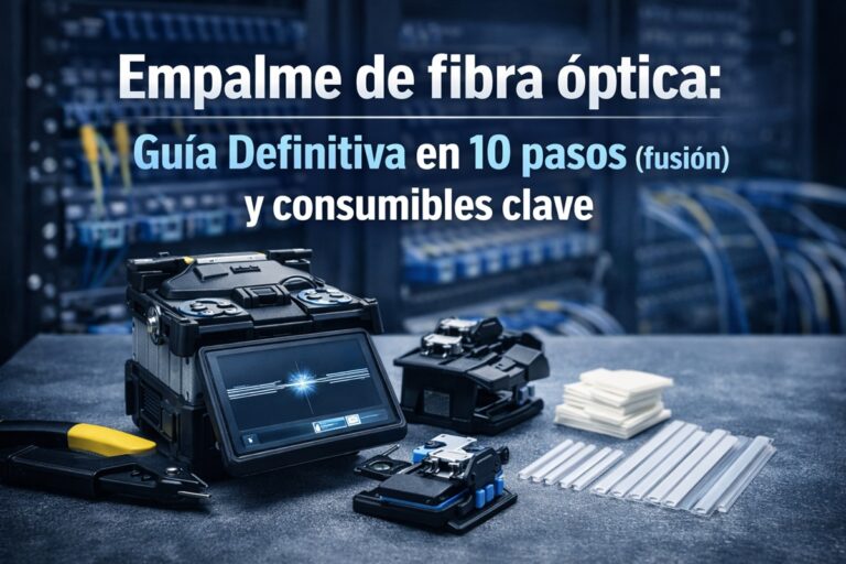 Empalme de fibra óptica