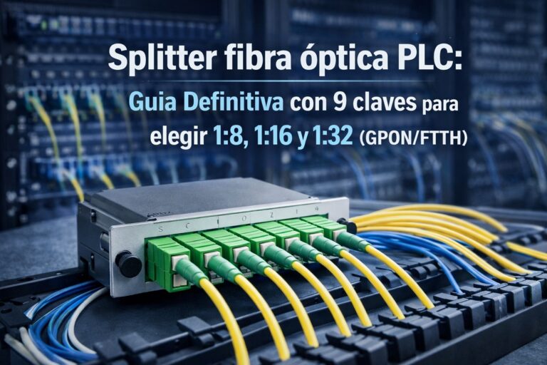 Splitter fibra óptica